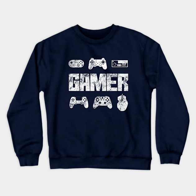 Gamer Joypads Crewneck Sweatshirt by SillyShirts